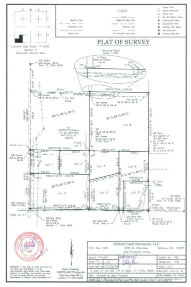 Preston Hollow Plat of Survey